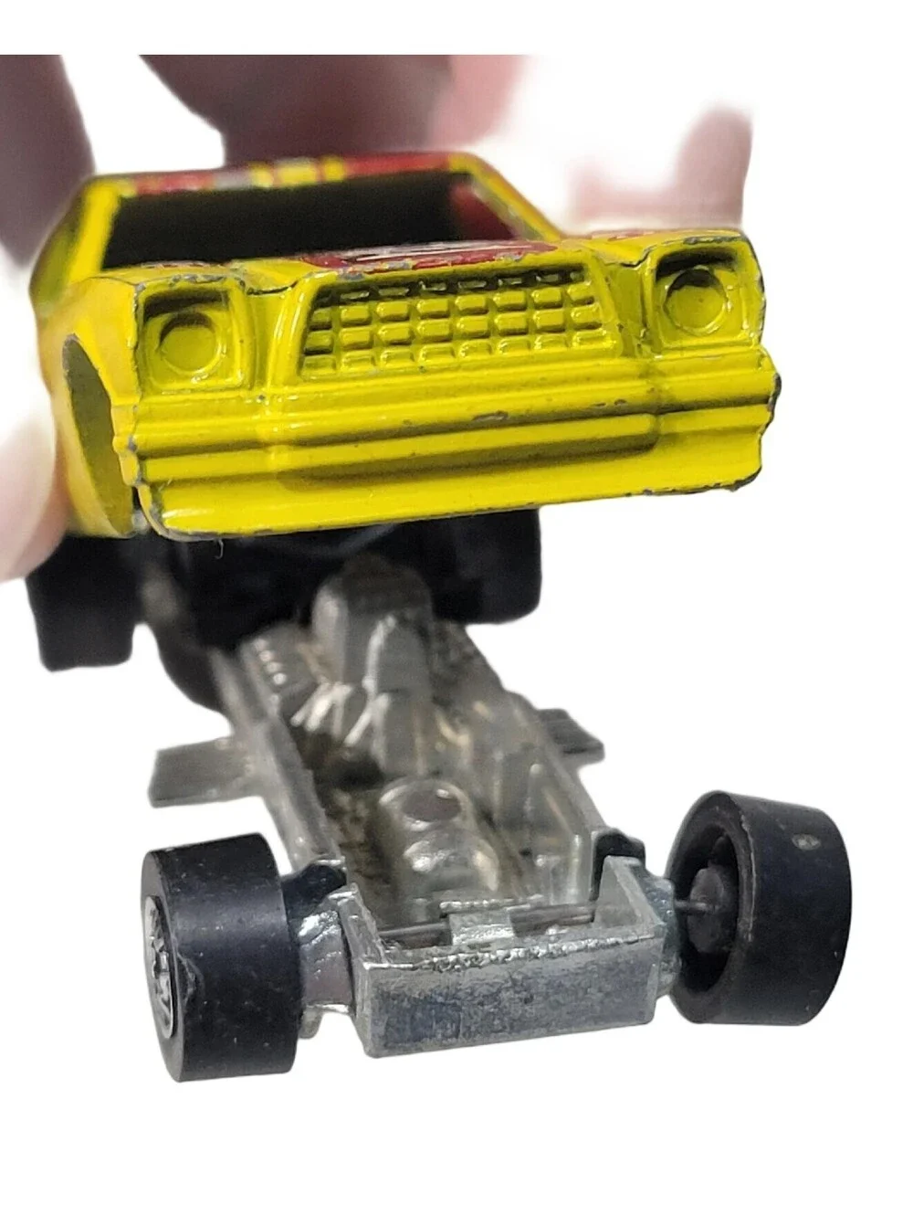 Vintage 1969 HOT WHEELS 'Show Hoss' Blackwall Dragster Mustang Yellow